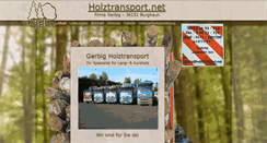 Desktop Screenshot of holztransport.net