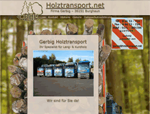 Tablet Screenshot of holztransport.net